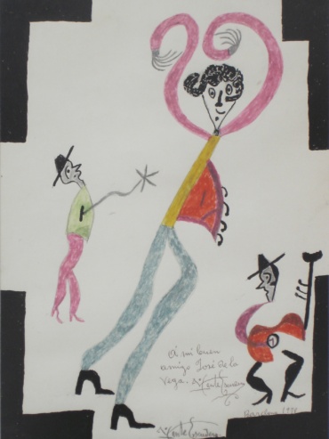 Flamenco en marco negro- Vicente Escudero 2006