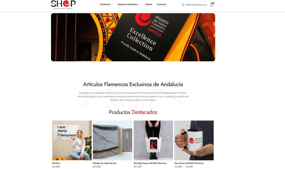 Arte flamenco a un clic: el MBF lanza su nueva tienda online